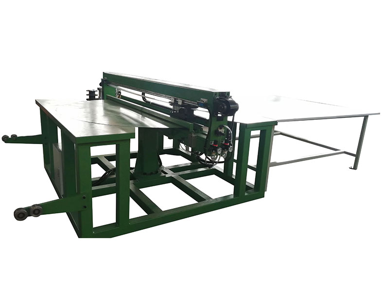 Automatic abrasive belt cut to length machine